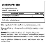 Étiquette Swanson Noni 500 mg, présentation pratique pour votre routine quotidienne.