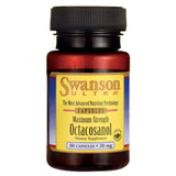 Swanson Octacosanol 20 mg, bouteille: soutien potentiel santé cardiovasculaire et métabolisme.