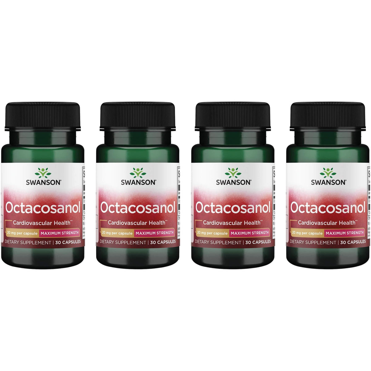Swanson Octacosanol: bouteille de 30 capsules, soutien potentiel au métabolisme du cholestérol.