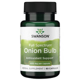 Swanson oignon à spectre complet, capsule bulbe – soutien général de la santé et usage quotidien