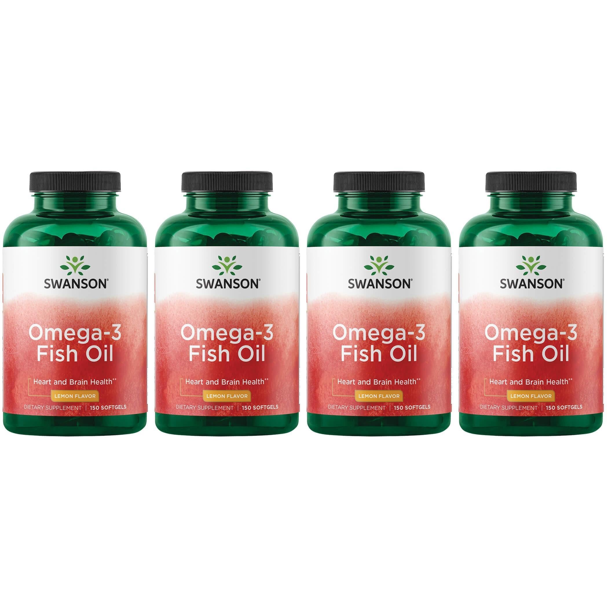 Swanson Omega-3 Gelules citron: soutien potentiel pour le cœur et le cerveau.