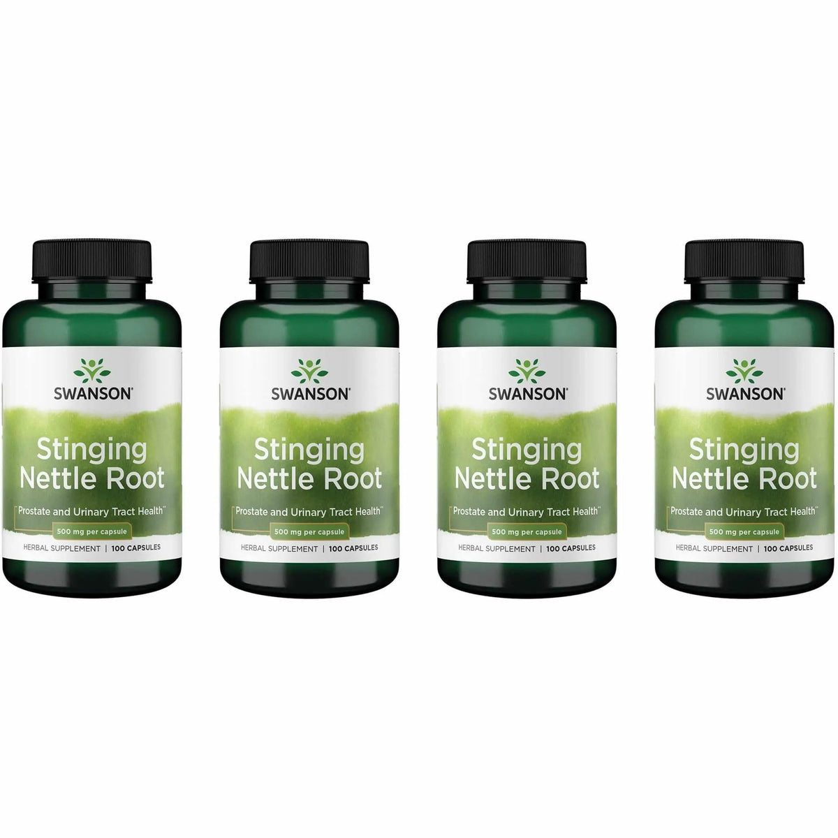 Swanson Ortie racine - bouteille 100 capsules, soutien quotidien possible.
