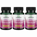 Swanson Ovarian Glandular – bouteille-dosage: soutien potentiel quotidien pour l'équilibre hormonal.