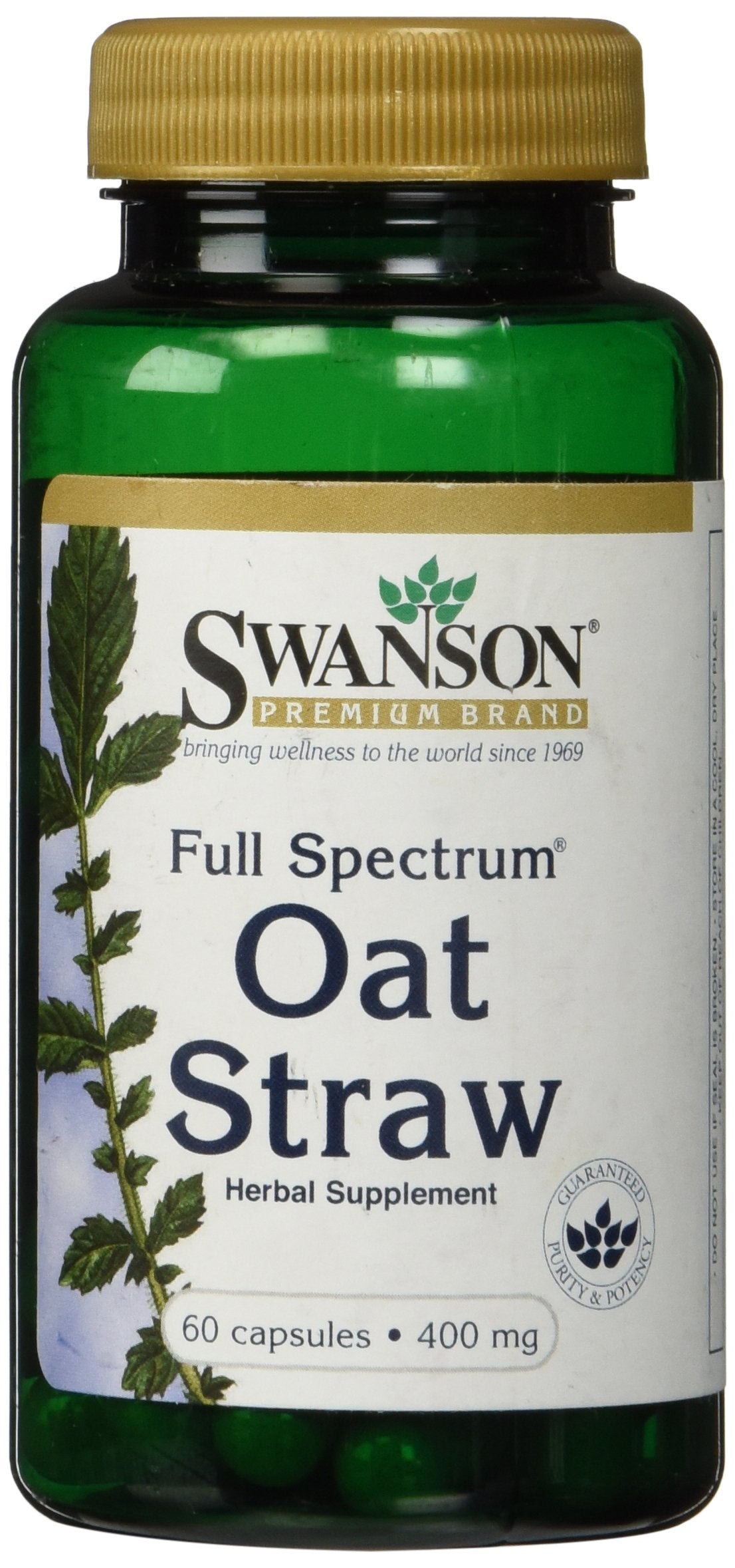 Swanson Paille d'Avoine capsules — énergie naturelle potentielle pour la journée.