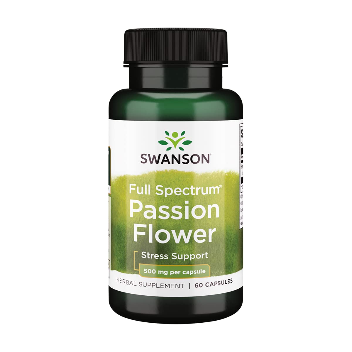 Swanson Passiflore Spectre Complet: bouteille et capsules pour détente naturelle