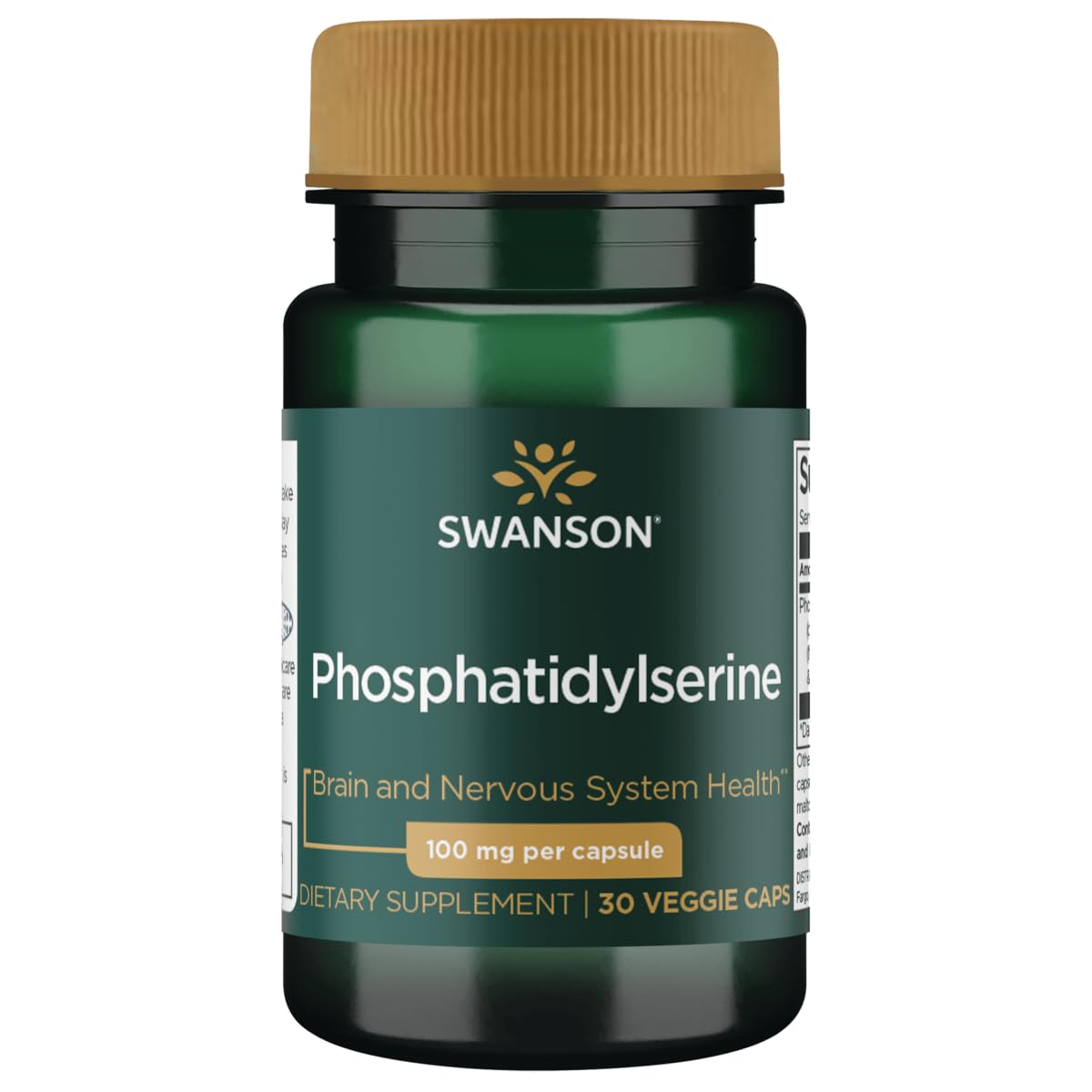 Swanson PS-DHA, bouteille de 30 gélules, soutien potentiel à la concentration