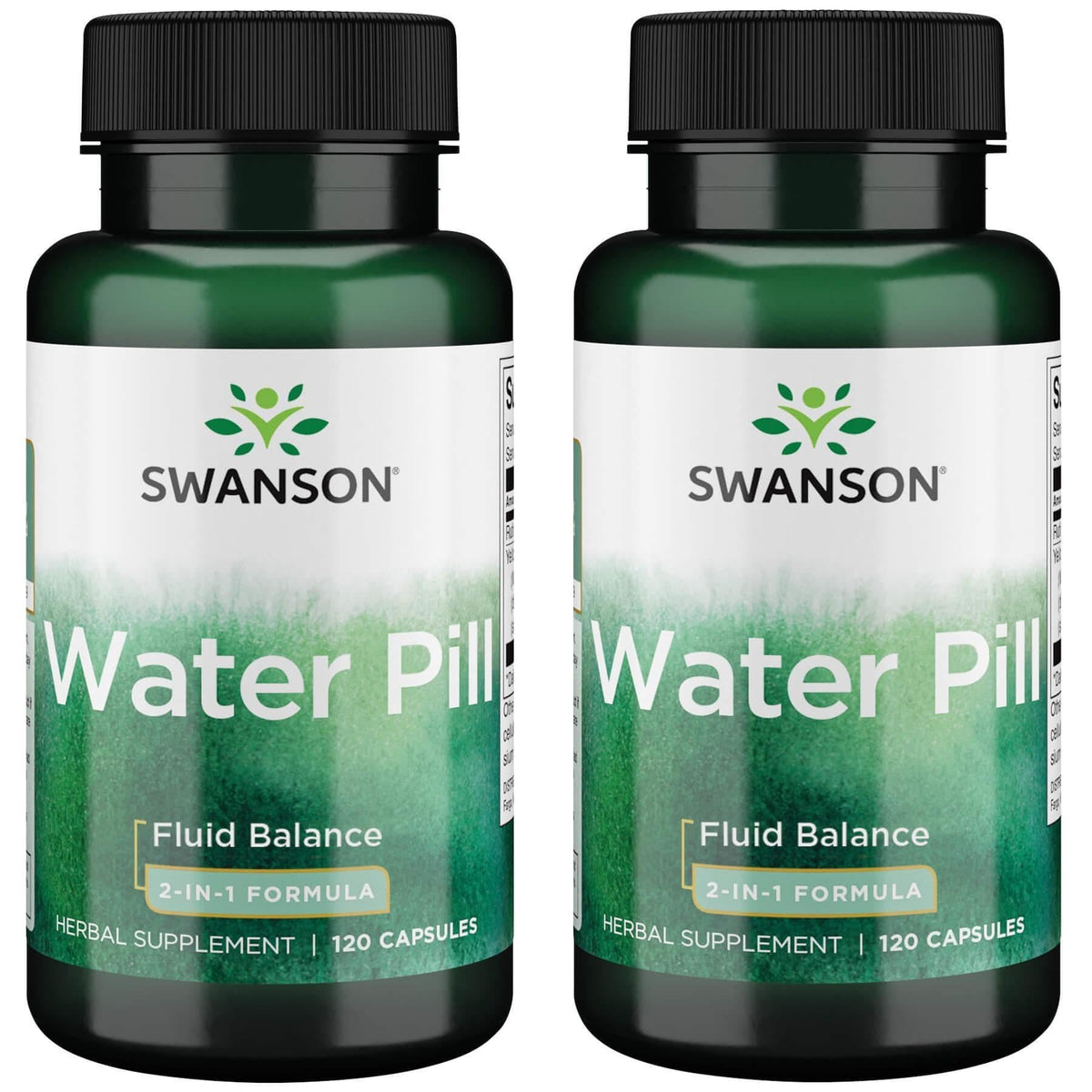 Swanson pilules eau 20 mg: bouteille de capsules pratique pour le soutien de l'équilibre hydrique.