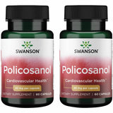 Swanson Policosanol, bouteille de 60 capsules, aperçu du pack double.