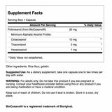 Swanson Policosanol, etiquette lisible sur la bouteille etendue.