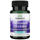 Swanson Potassium Orotate gélules: prise facile avec eau au quotidien.