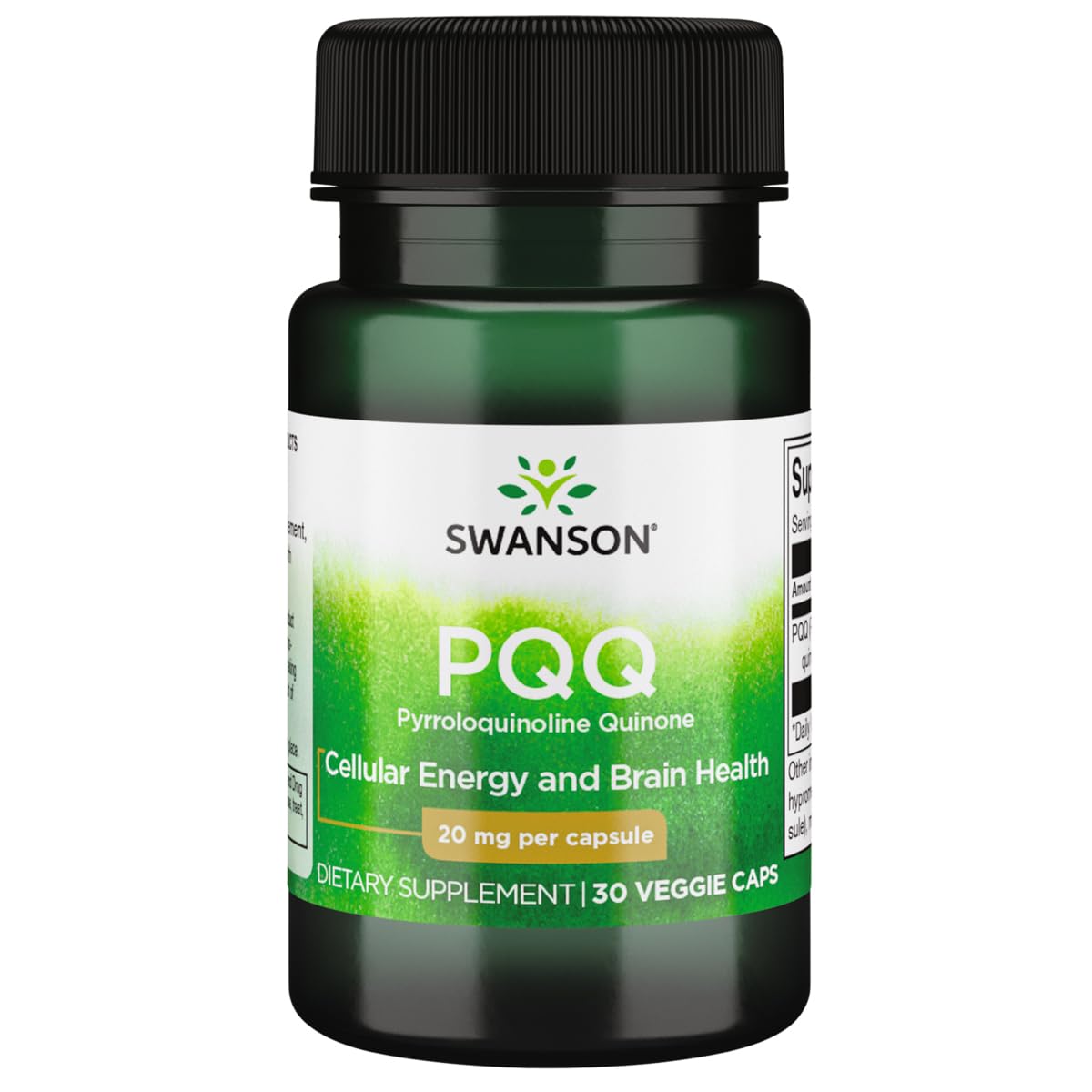Swanson PQQ bouteille: énergie mitochondriale et vitalité potentielle.