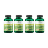 Swanson Prébiotiques Capsules: bouteille montrant les gélules pour favoriser une flore intestinale équilibrée.