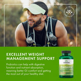 Swanson Prébiotiques Capsules: emballage mis en évidence pour souligner la qualité et la confiance.