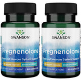 Swanson Pregnenolone 25 mg – capsules, potentiel soutien mémoire et sommeil.
