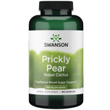 Capsules Opuntia Swanson Premium Brand dans une bouteille, prise quotidienne possible pour le bien-être.