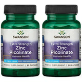 Swanson Premium Brand Zinc Picolinate – bouteille claire, soutien potentiel à l’immunité.