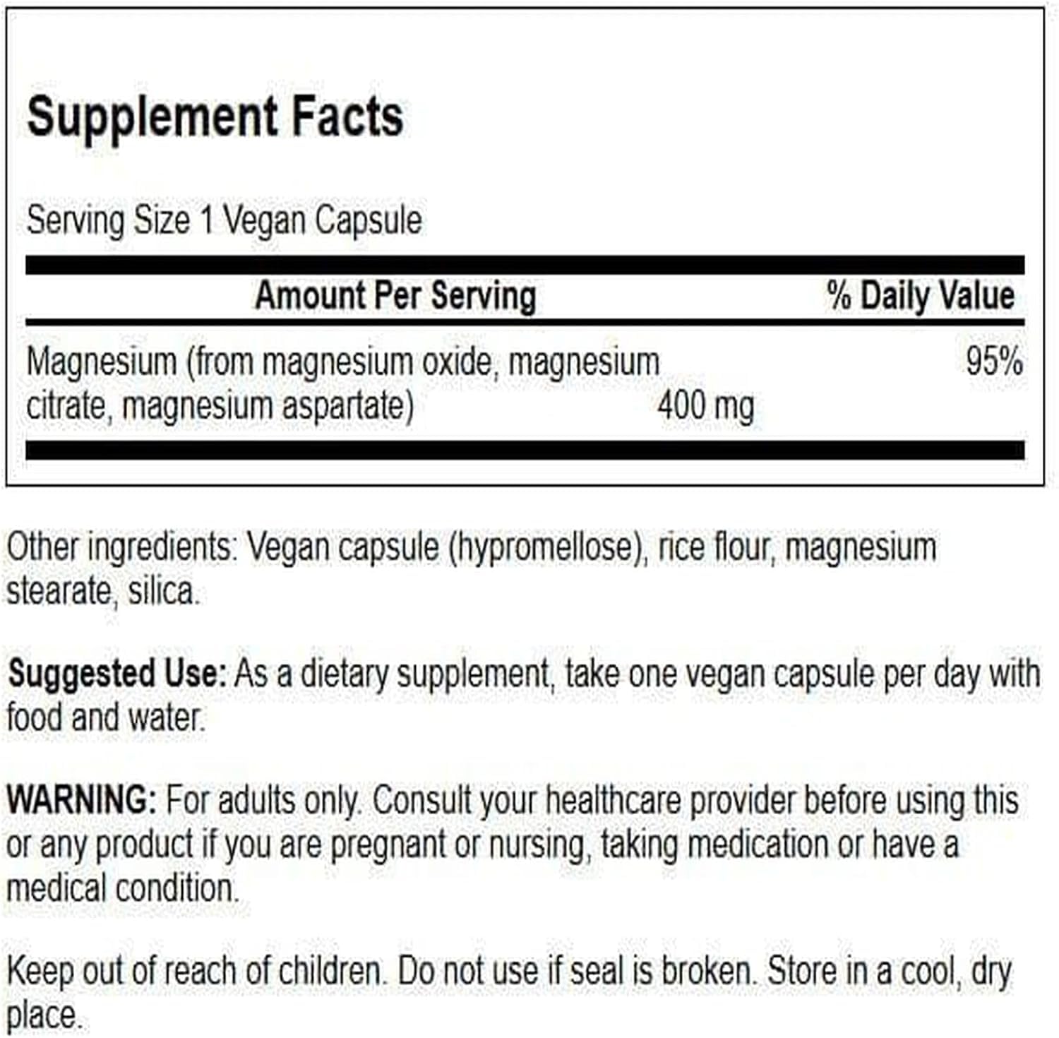 Swanson Magnésium Triple, gélules: usage quotidien pour l’énergie et les muscles.