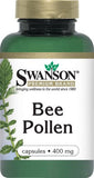 Swanson Premium Pollen d’abeille 400 mg capsules, pratique dans la routine quotidienne.