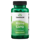 Swanson Prime Lung, bouteille de gélules végétales, soutien potentiel à la fonction pulmonaire.