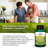 Capsules DRcaps végétales Swanson Probiotic Complex résistantes à l’acide.