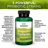 Swanson Probiotic Complex – prébiotique FOS pour nourrir les bonnes bactéries.