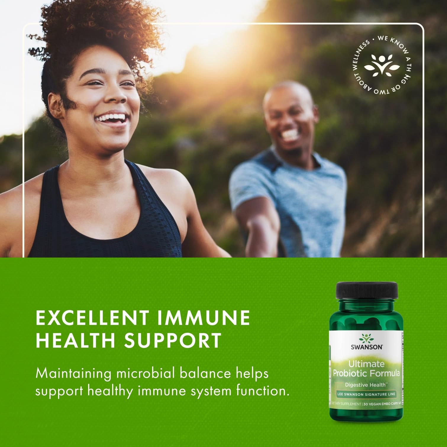 Swanson Probiotique Formule Ultime – capsules DRcaps protégeant les probiotiques végétales.