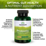 Swanson Probiotic: emballage et ouverture pratique, aide lors des déplacements.