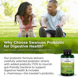Swanson Probiotic: capsules sur fond neutre, promesse d'une digestion équilibrée.