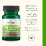 Swanson Probiotique Buccal – bouteille certifiée BPF pour traçabilité et pureté.