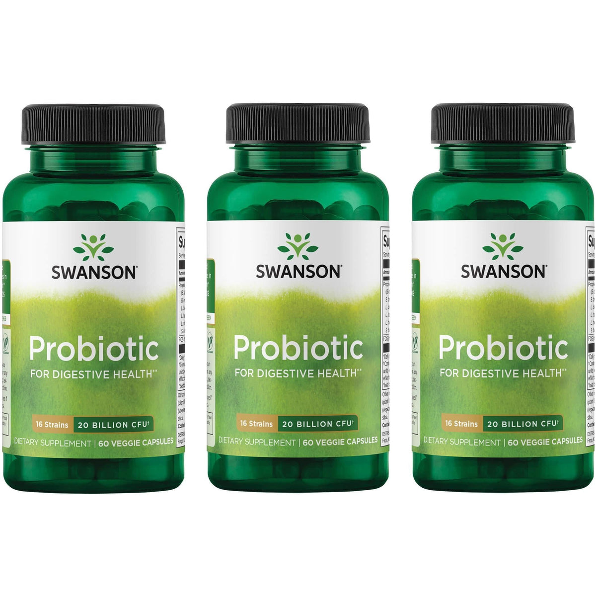 Swanson Probiotique – 60 gélules, soutien potentiel de la digestion et immunité