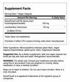 Capsules probiotiques Swanson LR-FOS, emballage pratique pour voyager et soutenir l'équilibre intestinal