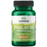 Swanson Prolacto Acidophilus: bouteille de 60 capsules végétales, soutien probiotique quotidien.