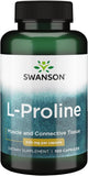Capsules Swanson Proline dans une bouteille, soutien potentiel du tissu conjonctif.