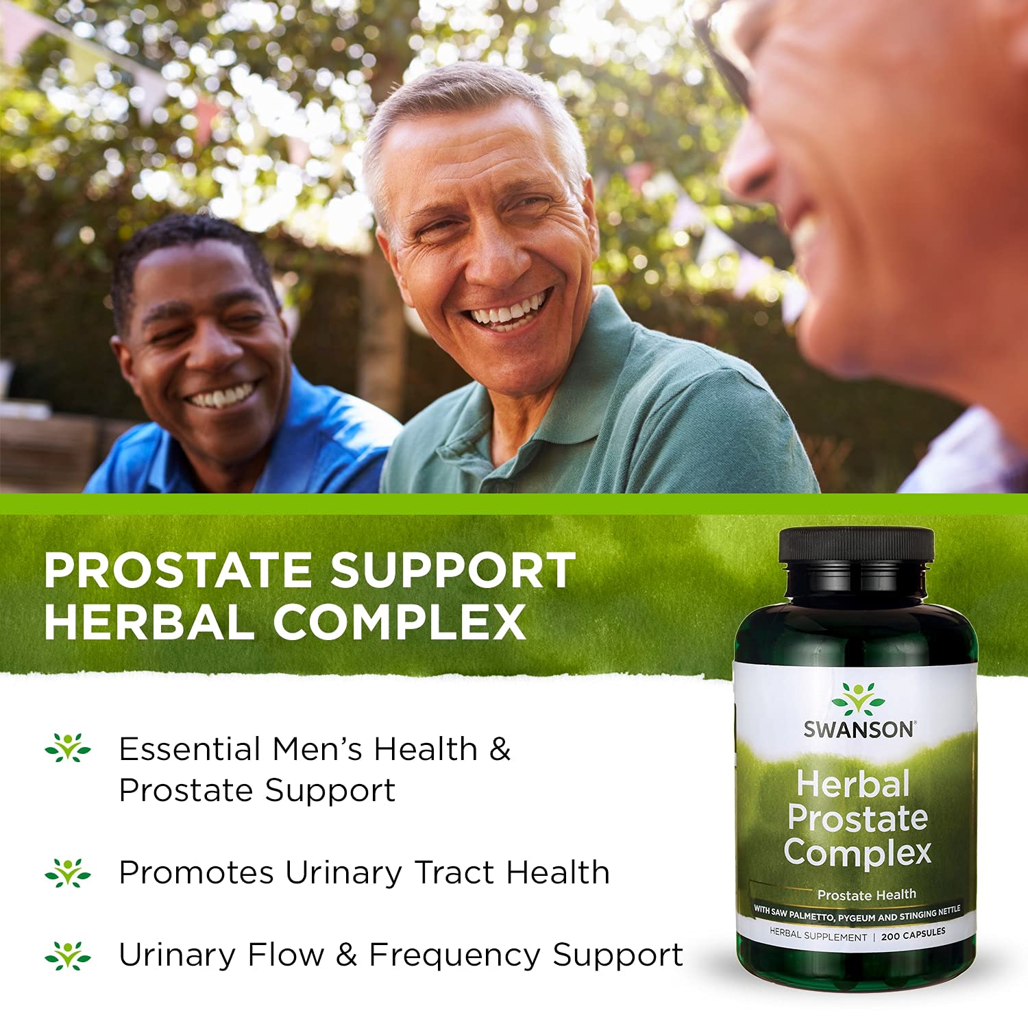 Swanson Prostate Complex – palmier nain américain intégré au formule.