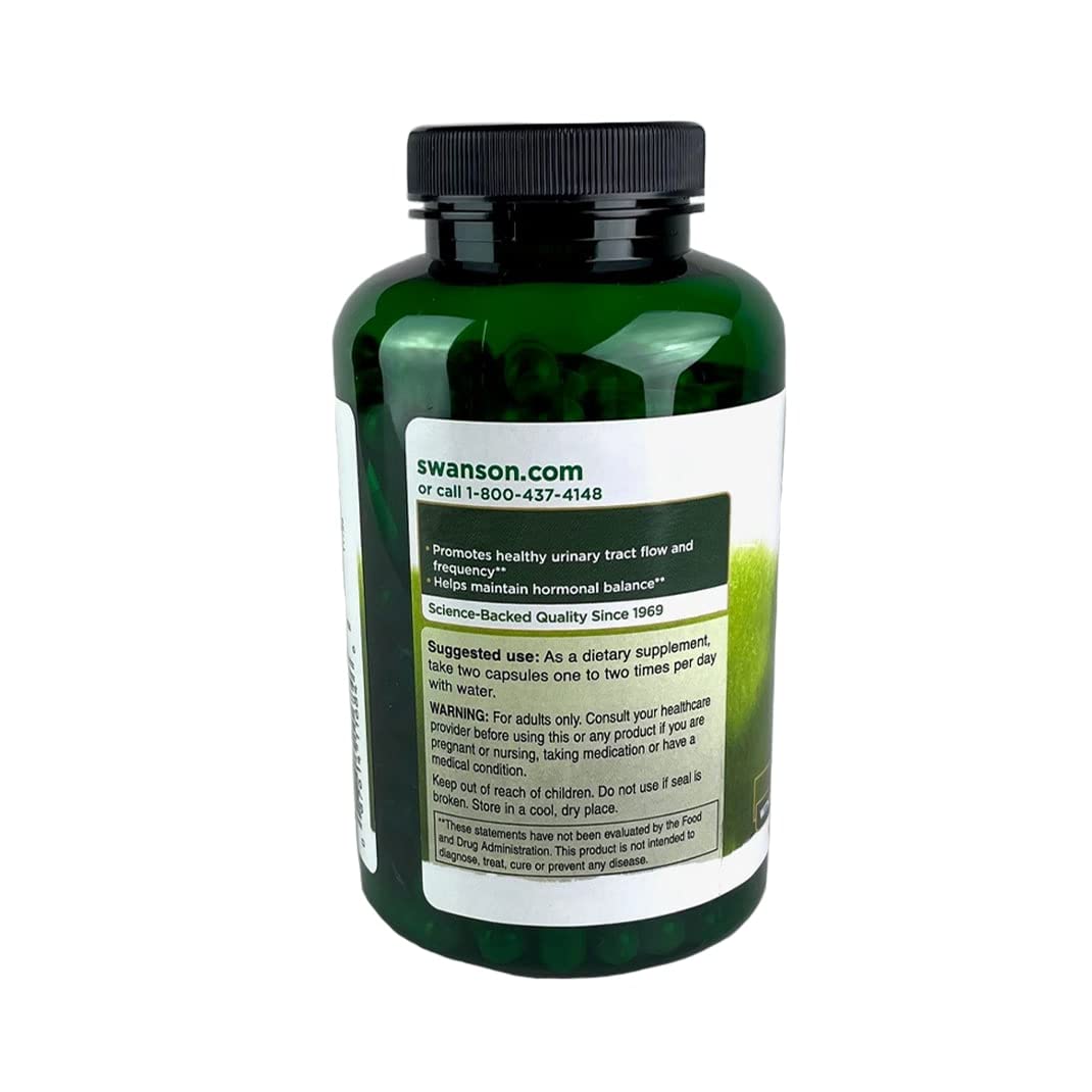 Swanson Prostate Complex – pygeum africain comme ingrédient clé du mélange.