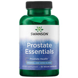 Swanson Prostate Essentials: bouteille montrant les gélules pour le soutien prostatique.