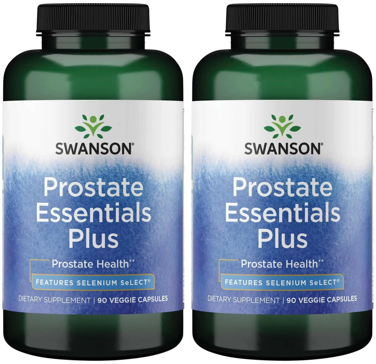Swanson Prostate Plus: bouteille avec capsules végétales pour une routine urinaire saine.