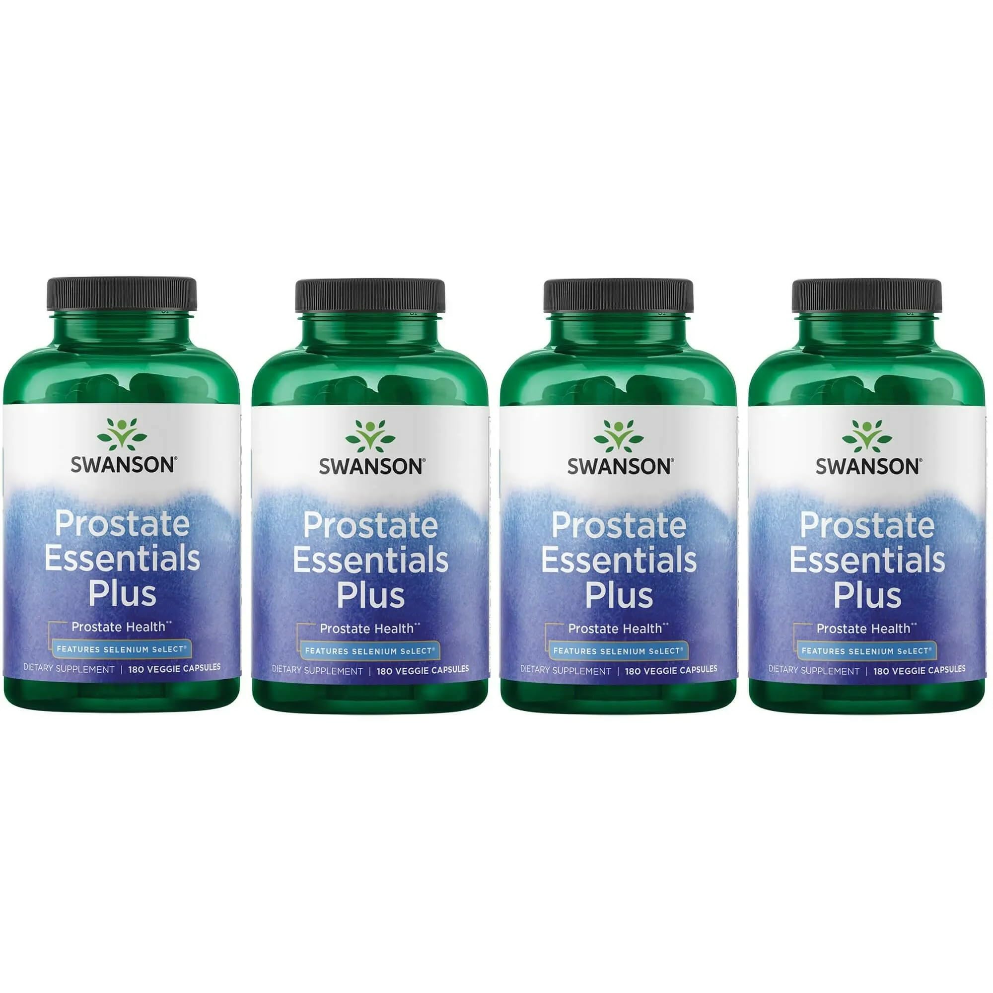 Swanson Prostate Plus – bouteille gélules véganes pour le soutien prostatique potentiel.