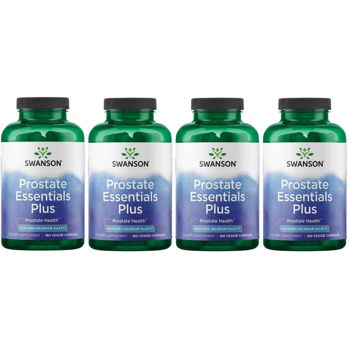 Swanson Prostate Plus – bouteille gélules véganes pour le soutien prostatique potentiel.
