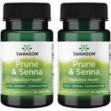 Swanson prune et séné — Bouteille: soutien potentiel à la régularité et au confort digestif.