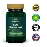 Swanson Pure Brainpower: capsules véganes faciles à avaler après le petit-déjeuner.