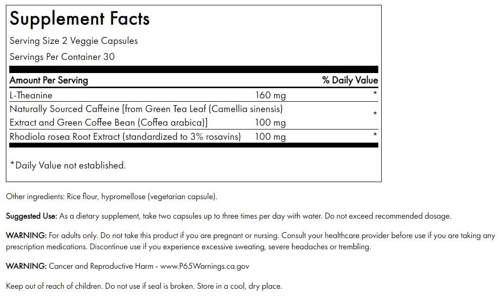 Swanson Pure Energy capsules vegan, gros plan sur les capsules, énergie naturelle au quotidien.
