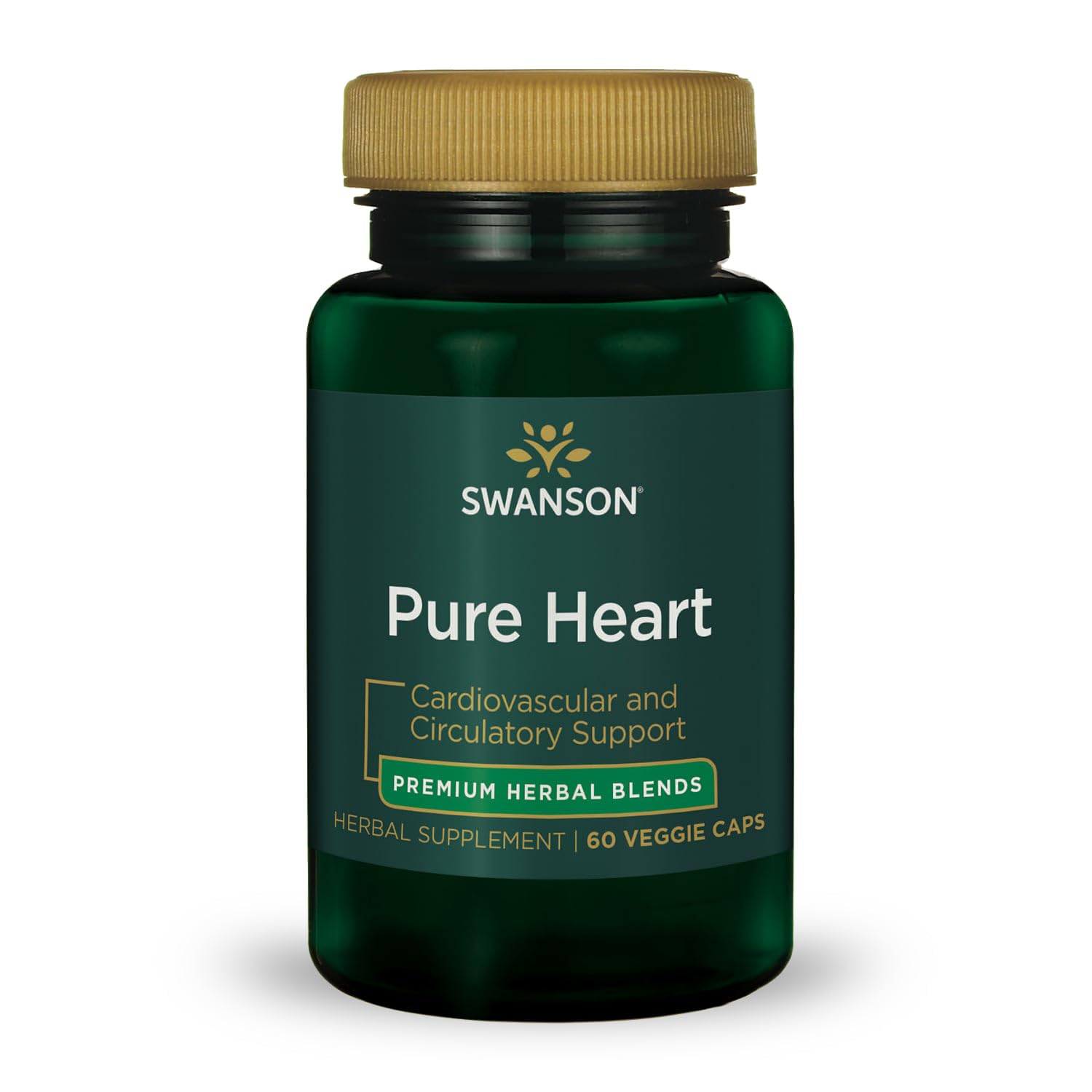 Swanson Pure Heart capsules végétales soutiennent des lipides normaux et le bien-être général.