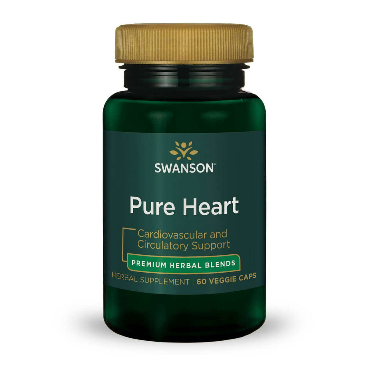Swanson Pure Heart capsules végétales soutiennent des lipides normaux et le bien-être général.