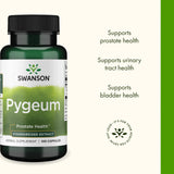 Swanson Pygeum – boîte et emballage, format pratique pour une routine quotidienne.