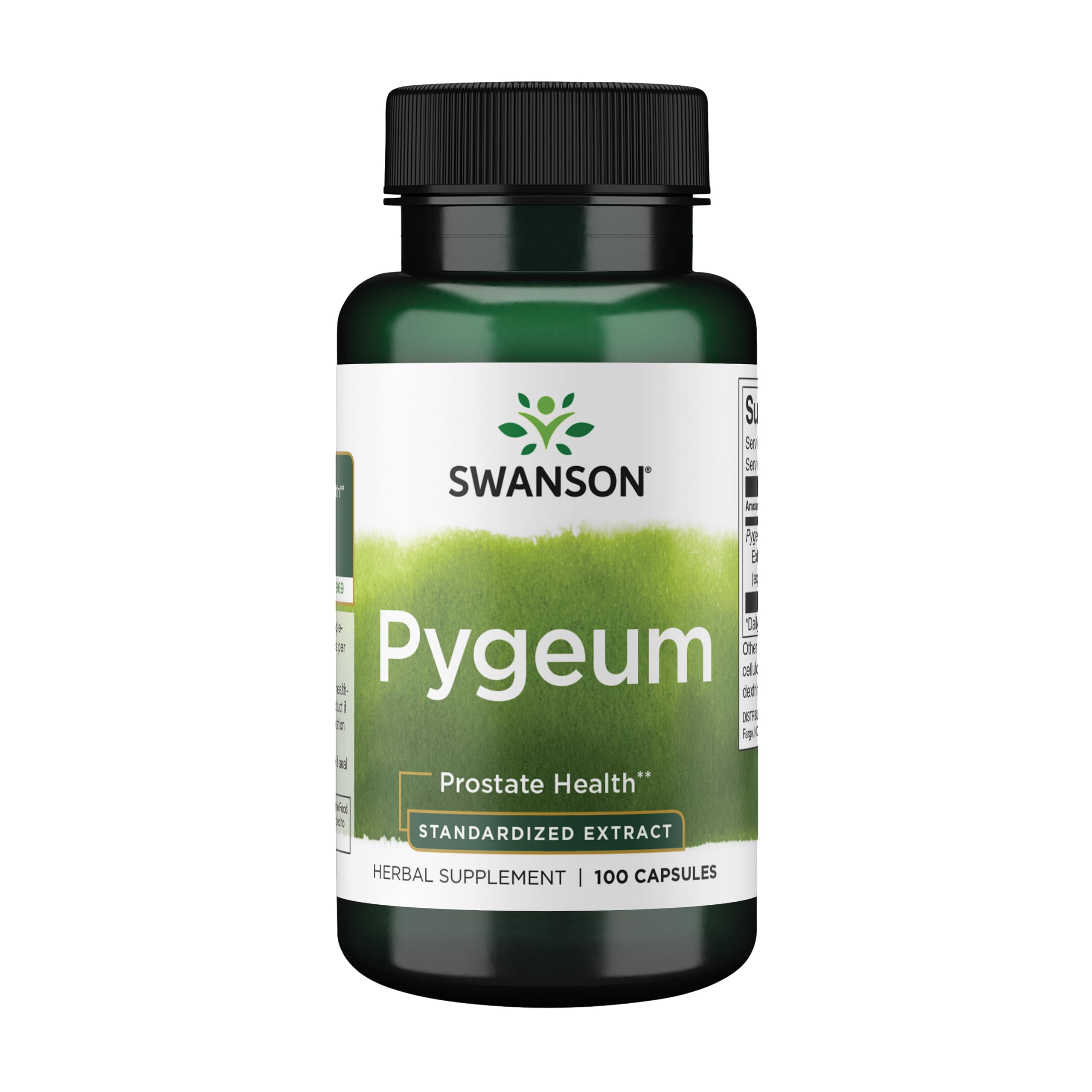 Swanson Pygeum – bouteille de gélules, soutien urinaire potentiel au quotidien.