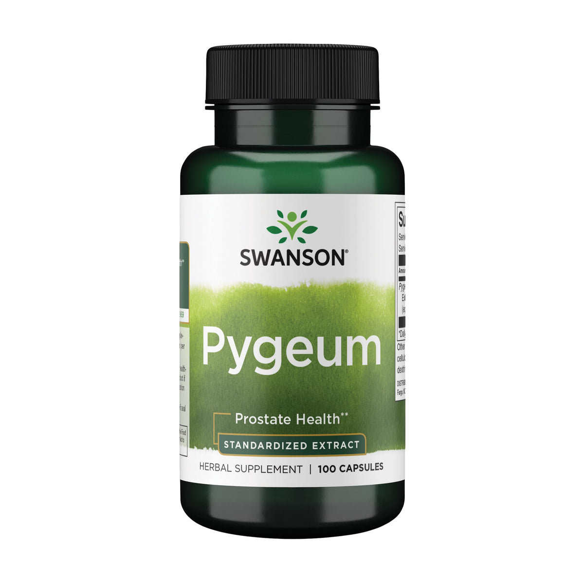 Swanson Pygeum – bouteille de gélules, soutien urinaire potentiel au quotidien.
