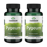 Swanson Pygeum — bouteille montrant le flacon, soutien urinaire potentiel.