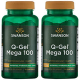 Swanson Q-Gel Mega 100, 60 gélules, soutien potentiel d'énergie cellulaire et performance