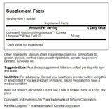 Swanson Quinogel: gélules d ubiquinol hydrosoluble pour la santé cardiovasculaire et cognitive.